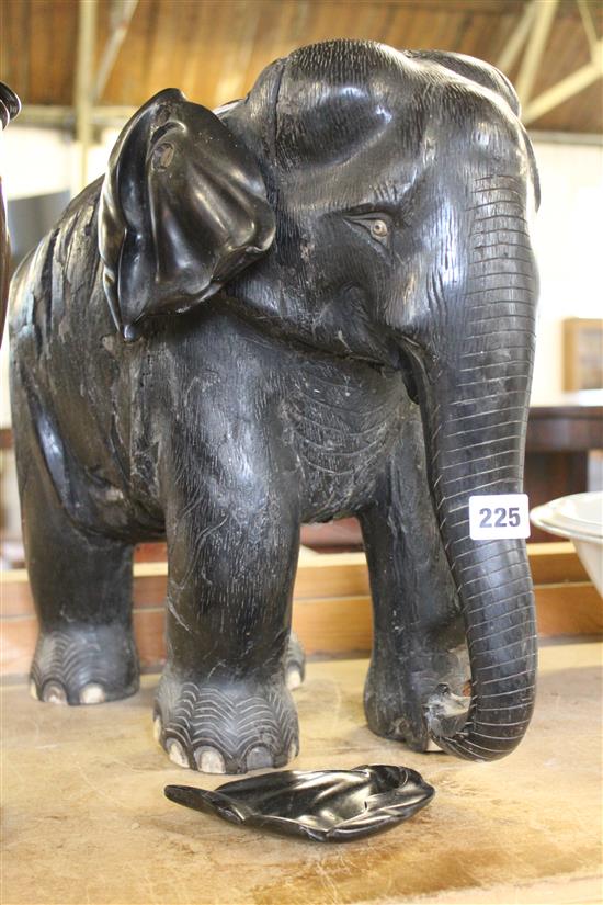 Large ebony elephant